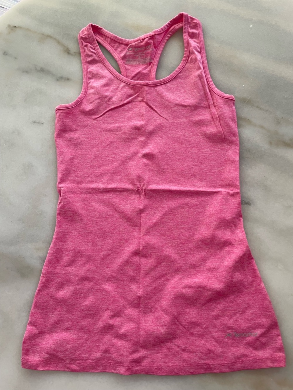 Terramar Pink Racerback Tank Top size S